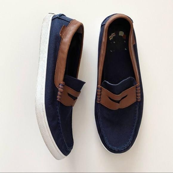 Cole Haan Other - Cole Haan C28001 Nantucket Penny Loafers Blue 10.5